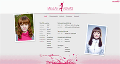 Desktop Screenshot of meelah-adams.com