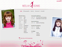 Tablet Screenshot of meelah-adams.com